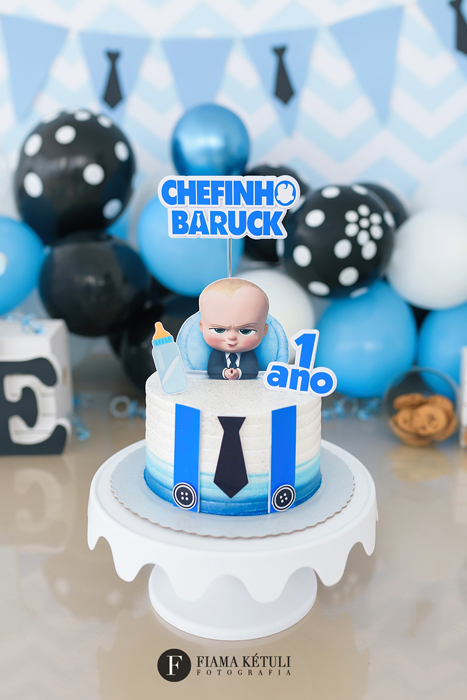 Smash the Cake em Brasília com cenário completo para o tema Poderoso Chefinho