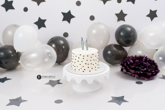 Bolo para Smash the Cake tema estrelas menino