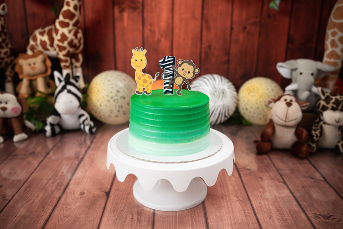 Bolo para smash the cake tema Safari menino Brasília