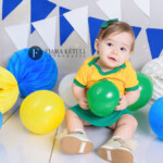 Mini ensaio copa menina vestido do brasil estudio fotografico