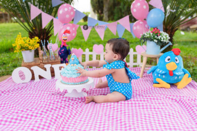 Cenário de menina Galinha Pintadinha